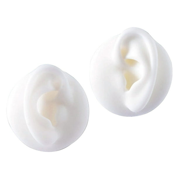 Modelo de Oreja de Silicona Suave Yuyangstore Exhibición Blanco
