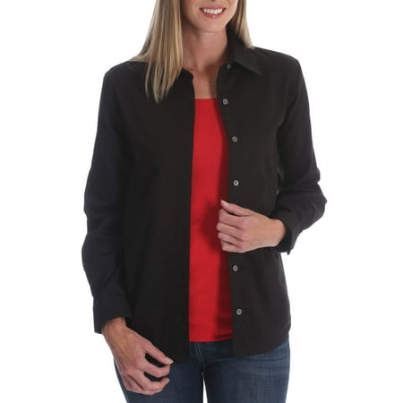 Riders by Lee Women's Fleece Lined Flannel Shirt