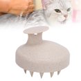 thumbnail image 4 of Cat Bath Brush, Washable Pet Massage Comb  For Grooming For Massage For Cleaning For Bathing Beige, 4 of 8