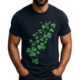 thumbnail image 2 of Men's St. Patrick's Day Shamrock Graphic T Shirt Short Sleeve Casual Clover Tee, 2 of 4