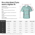 thumbnail image 3 of Yiaed Geometric Elements Print Hawaiian Shirt for Men Short Sleeve Button Down Shirts Beach Shirts for Men-X-Large, 3 of 5