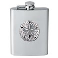 thumbnail image 1 of Heritage Metalworks FSK3300 8 oz Stainless Steel Sand Dollar Flask, 1 of 1