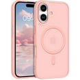 thumbnail image 1 of [PST] iPhone 16 Case, Hybrid Silicone Matte Back Cover with Magnetic (MagSafe Compatible), 1 of 5