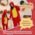 thumbnail image 3 of Unisex Adult Animal Onesie Pajamas - Animal Onesies Pajamas Cute Fuzzy Design Long Sleeve Hooded Zip Up Sleepwear for Family Matching Halloween Christmas Outfit, 3 of 8