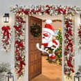 thumbnail image 3 of Bewildely Reno de fiesta para colgar en la puerta de Navidad, elástico, caprichoso, decoraciones para fiestas navideñas, suministros para Kits de decoración para fiestas SDMT061 200*90cm, 3 of 6