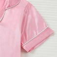 thumbnail image 6 of Pajamas for Girls Pjs Set Kids 2Pcs Button-Down Nightwear Sleepwear Girls & Womens Pajamas Set Soft Short Sleeve Sleepwear Gifts for Kids, 6 of 9