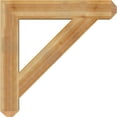 thumbnail image 3 of Ekena Millwork 6"W x 38"D x 38"H Traditional Craftsman Rough Sawn Bracket, Western Red Cedar, 3 of 4