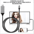 thumbnail image 2 of Cable adaptador de teléfono móvil S8 S9 Tipo-C a HDMI USB3.1 Android en pantalla Cable 4K Hdtv Cable. Levamdar S8/S9, 2 of 7