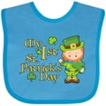 thumbnail image 3 of Inktastic My First St. Patricks Day Leprechaun and Shamrocks Boys or Girls Baby Bib, 3 of 4