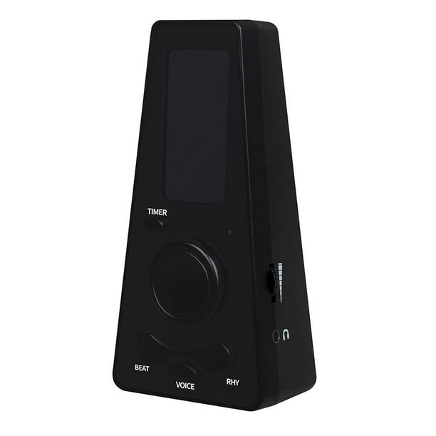 Eigraketly Metrónomo digital con temporizador Volumen universal Tempo Metrónomo electrónico ajustable para guitarra Piano Violín Accesorios para instrumentos musicales Negro Eigraketly OD031875-03B