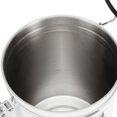 thumbnail image 2 of Boîte hermétique en acier inoxydable 304 de 1,8 L avec cuillère pour grains de café, thé, fruits secs, pot blanc, 2 of 4