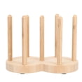 thumbnail image 1 of Dispensador de vasos de baño, portavasos de bambú, organizador de vasos desechables de madera, portavasos de papel desechables para encimera de lavabo de baño, 1 of 7