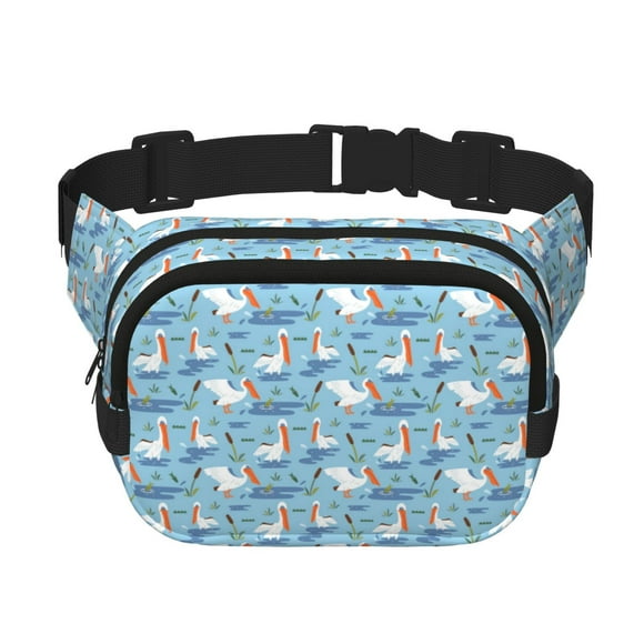Gaeub Pelican Reed And Fish print Collapsible Cooler Bag Insulated,Leakproof Food Bag for Hot or Cold Food Delivery,Travel Insulated Bag, or Beach Cooler Bags