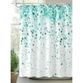 thumbnail image 2 of Fsddascl Turquoise Polka Dot Shower Curtain Set - Standard 72" x 72" Bathtub Curtain with 12 Hooks, Abstract Modern Art Dots Watercolor Waterproof Fabric Stall Shower Curtains for Bathroom/Bathtub, 2 of 6