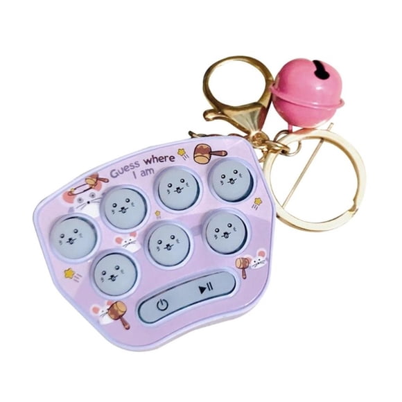 Bewildely Llavero de consola de juegos, mano de obra exquisita, portátil y ampliamente utilizado, juego de descompresión Whack Mini Juguetes