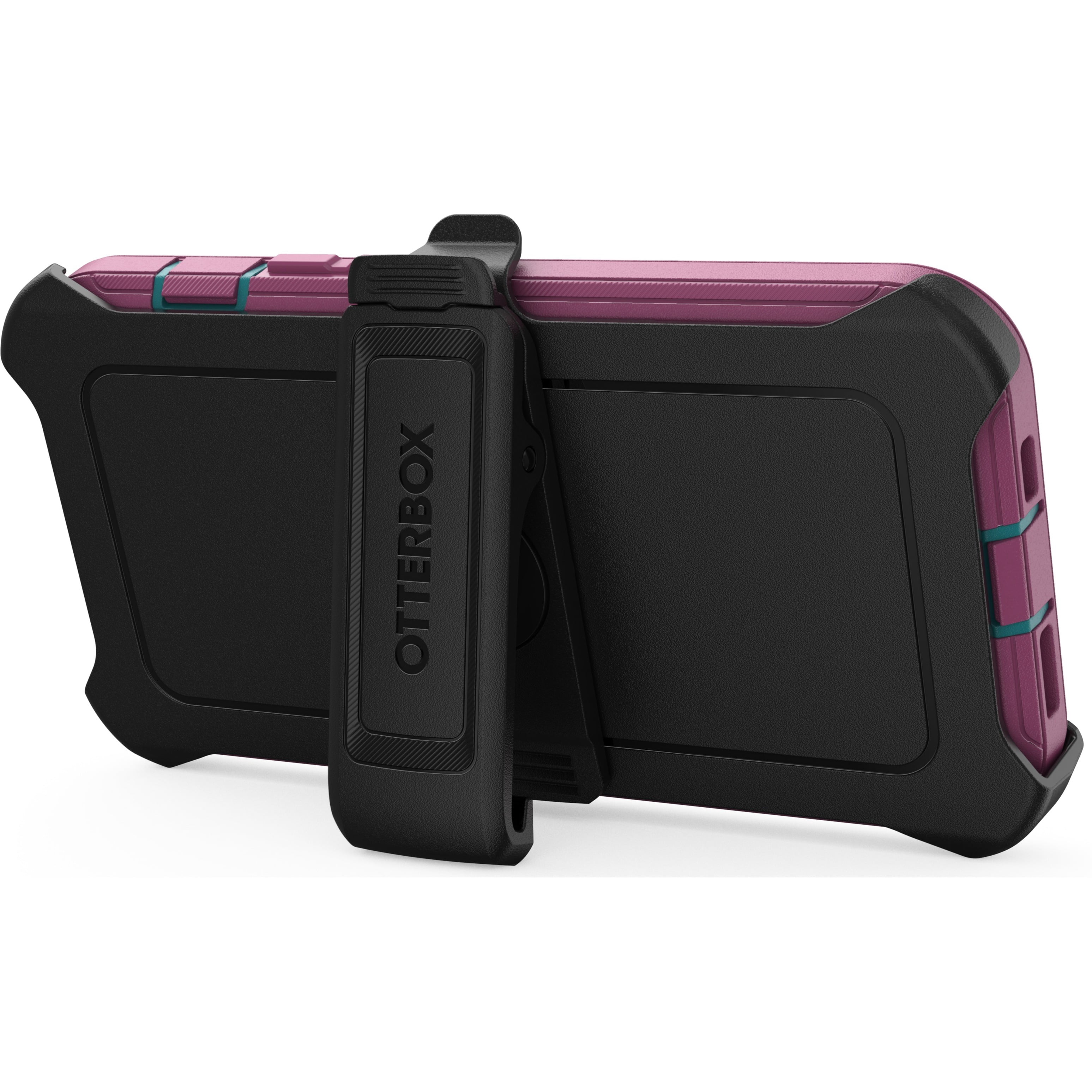 OtterBox Defender Rugged Carrying Case (Holster) Apple iPhone 14, iPhone 13 Smartphone, Canyon Sun (Pink)