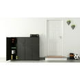 thumbnail image 2 of Space Solutions 4 Shelf Personal Metal Locker Storage Cabinet Locking Charcoal, 2 of 9