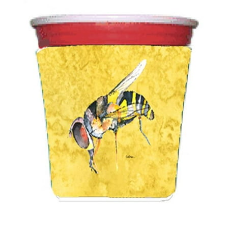 

Bee On Yellow Red Solo Cup bottle sleeve Hugger - 16 To 22 oz.