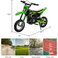 thumbnail image 5 of NEILA 24V Electric Kids Dirt Bike, 250W Ride on Motorcycle, High Speed Up to 13.6 MPH, Off-Road Motocross,Twist Grip Throttle,Metal Suspension,Air-Filled Tires for Kids Teens Age 8+ (Green), 5 of 6