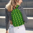 thumbnail image 5 of Disketp Happy St. Patrick's Day print Canvas Backpack Lightweight Travel Daypack Student Rucksack Laptop Backpack-, 5 of 5