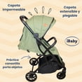 thumbnail image 3 of Carriola De Paseo Ibaby Xiao Ts 10114 Verde Verde Musgo Negro, 3 of 9