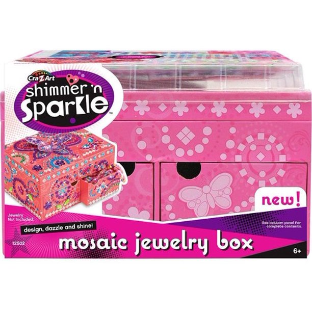 CraZArt Shimmer 'n Sparkle 3D Jewelry Box (Colors and styles may