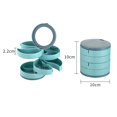 thumbnail image 2 of Caja Organizadora De Joyas Con Espejo, Soporte Giratorio De 360 ​​Grados Para Pendientes Para Mujer, Bandeja De Almacenamiento De 4 Capas Para Pendientes, Anillos, Pulseras, Pintalabios Speravity HA034449-00, 2 of 6