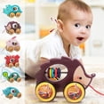 thumbnail image 1 of YEYDS Children's Drag Toy Car, Pull Rope Traction Car for Babies, Educational Walking Toy for Kindergarten, Early Learning and Development Clearance Sales Today Deals Prime, 1 of 6