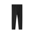 thumbnail image 3 of HILEELANG Toddler Girls Leggings 3-Pack Set Cotton Casual Solid Black Gray Navy Tights Pants 2T, 3 of 4