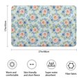 thumbnail image 3 of Pioneer Flower Floral Print Pattern Bathroom Rugs Mat, Non Slip Microfiber Bathroom Rug with Rubber Backing, Soft Mats for Bathroom Floor Tub Shower, 17"x27", 3 of 5