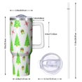 thumbnail image 2 of 1pc Christmas tree 40oz Tumbler with Straw & Handle - Insulated Stainless Steel Cup | Holiday Gift for Man Women (Christmas, Valentine's, Birthday), 2 of 7