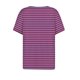 thumbnail image 5 of Camiseta de Manga Corta para las Mujeres con Cuello en V de Impresión de Rayas con Botón, Blusa Casual para el Hogar Y Diario, 5 of 5
