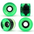 thumbnail image 4 of Victory Jump Cruiser Skateboard Trucks and Wheels Set, Skateboard Accessories, Skateboard Trucks 5 inch, Skateboard wheels 60mm, Skateboard Bearings (5 inch Black Truck w 60mm Gel Green Wheels), 4 of 7