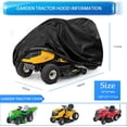 thumbnail image 1 of Cubierta para cortacésped, cubierta para cortacésped, tela Oxford 210D resistente a los rayos UV/agua/polvo, cubierta universal para tractor de jardín (L183 x W137 x H117CM) LingWen 1327534307955, 1 of 1
