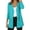 Blue, variant on Women's Airy Knit Draped Jacket Open Front With Pockets Flowy Longline Lightweight Breathable Casual Outerwear Summer Layering Jacket