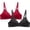 Red, variant on Herrnalise 2pcs New Activewear Women's Comfort Devotion Underwire Bra, Full Coverage Convertible T-Shirt Bra