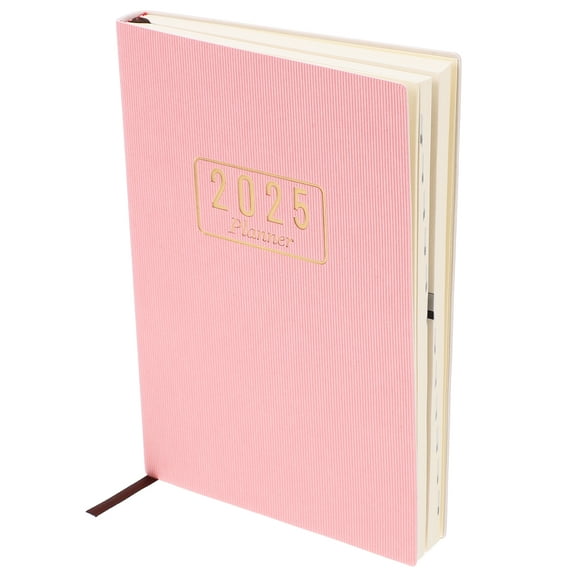 MLINS  Portable Academic Planner Daily Notebook Dot Para Travel Pink