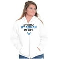 thumbnail image 3 of US Air Force Hero Airman Wife Zip Hoodie Sweatshirt Men Brisco Brands L, 3 of 6
