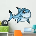 thumbnail image 1 of Shark White Wall Decal by Wallmonkeys Peel and Stick Graphic (36 in W x 25 in H) WM282699, 1 of 4