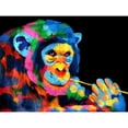 thumbnail image 3 of Prime, Marcus 14x12 Black Modern Framed Museum Art Print Titled - Monkey Color Burst 1, 3 of 5