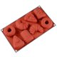 thumbnail image 1 of Silicone Mousse Cake Mold Food Grade 8 Holes, 1 of 4