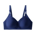 thumbnail image 2 of ylioge L-5X Plus Size Bras for Women No Show Push Up Bralettes No Underwire Solid Color Breathable Full-Coverage Support Underwear Bra, 2 of 7