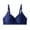 01_Dark Blue, variant on Womens Plus Size Everyday Bra Demi Padded Bralette Seamless Brassiere Scalloped Push Up Bras Comfort Bralettes Lady Lace Lingerie Intimate Apparel