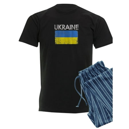 

CafePress - Vintage Ukraine Ukrainian Flag Pride Gift Pajamas - Men s Dark Pajamas