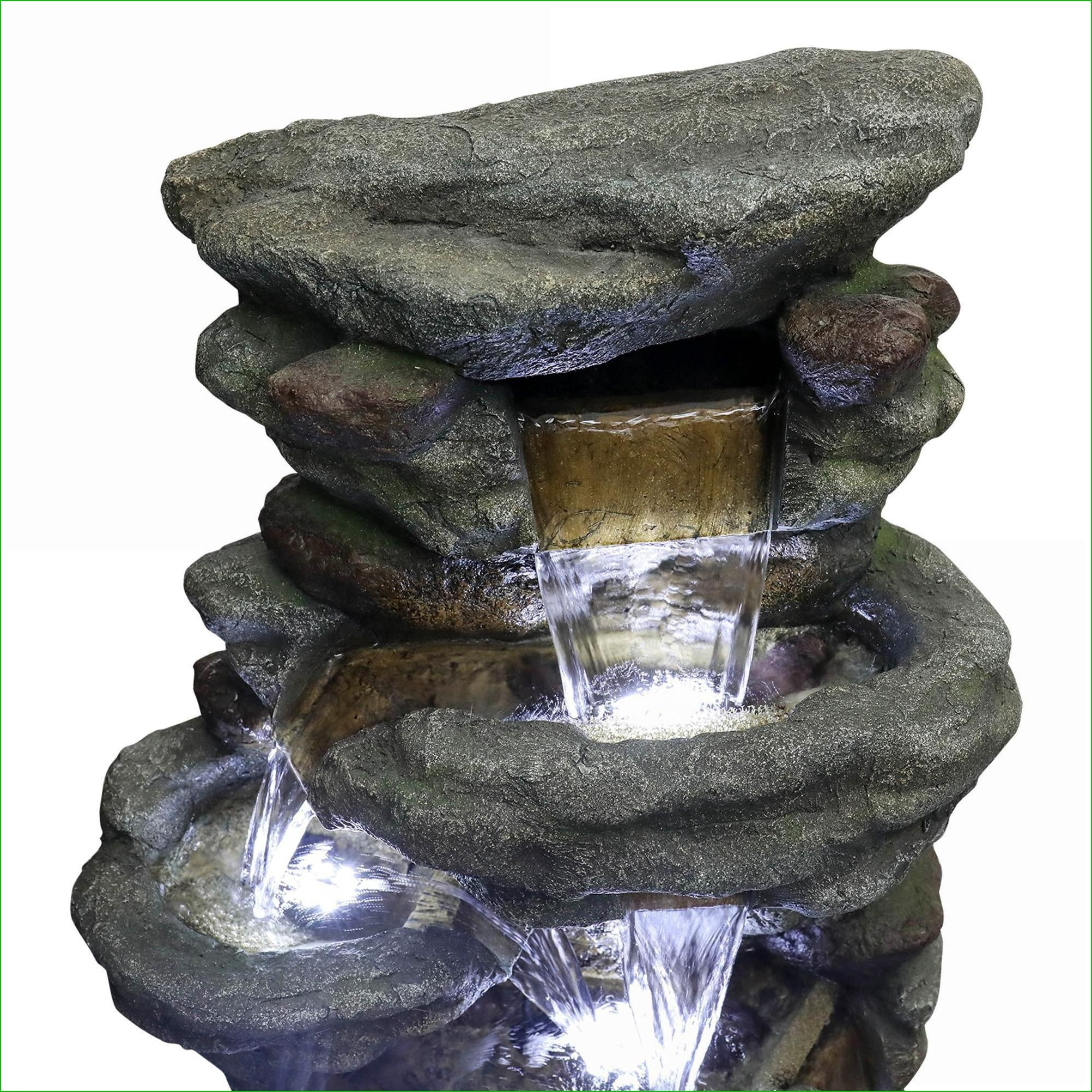 Fountains 51" H Multi-Layer Outdoor Garden Patio Fountain | Resin | Tiered