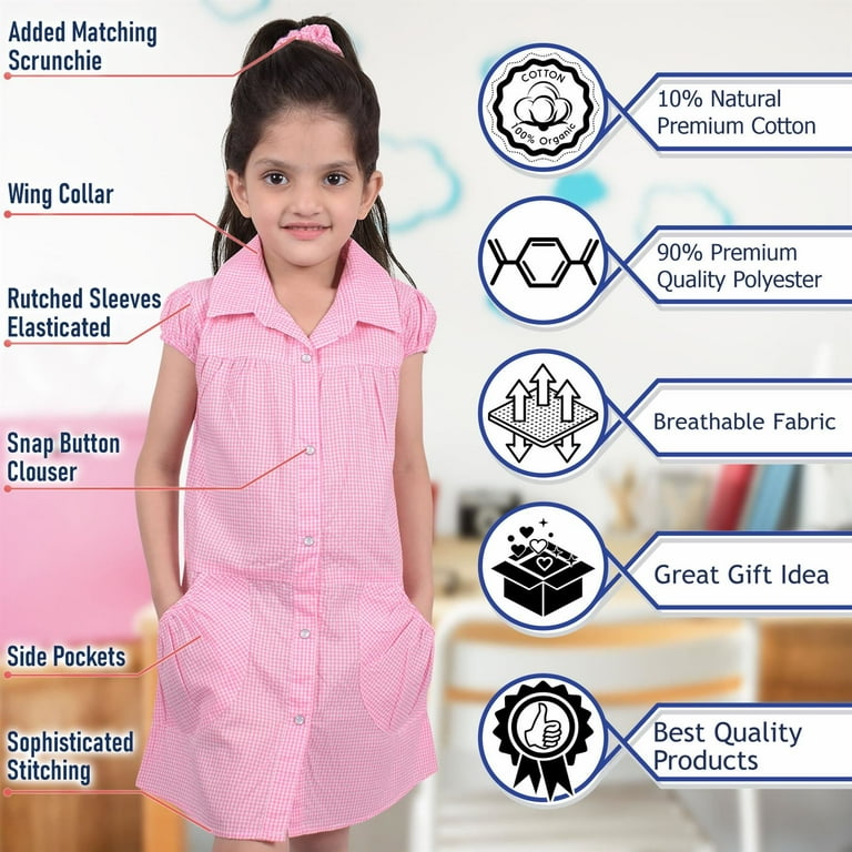 Cotton gingham school dress hotsell