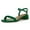 Green, variant on XYD Women Square Open Toe Comfy Sandals Chunky Low Heels Ankle Strap Daily Summer Shoes Size 7 Black