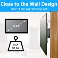 thumbnail image 3 of WWS-Monitor Wall Mount Most 14-24“ TVs Computer Universal Low Profile RV TV Wall Mount VESA Up to 100x100mm Max Weight 30lbs Fits 15 19 20 22 23 Inch Camper Small Monitor Mount Bracket, 3 of 4