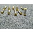 thumbnail image 3 of 10pcs Knife Handle Bolt Rivets Screw Fastener Nut Flat Hex Head Gold, 3 of 4