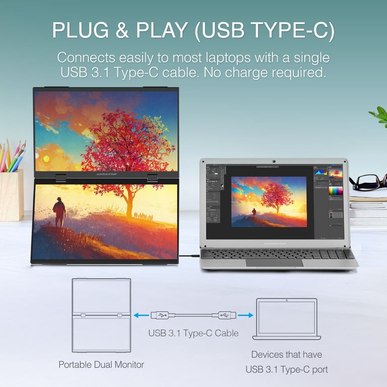 Packard Bell airFrame Portable Dual Monitor 15.6